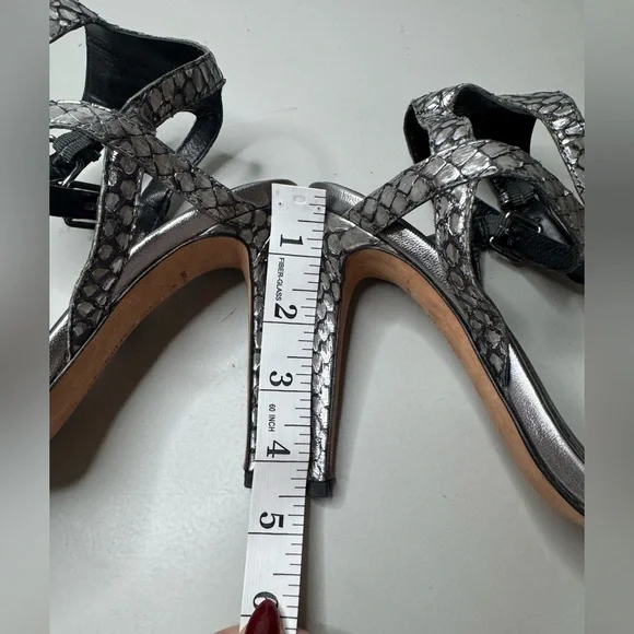 Elegant Silver Strappy Heels - Rebecca Minkoff - Size 7 - Picture 7 of 17